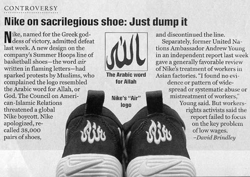 CAIR calls to boycott (Nike) for producing shoes with 
